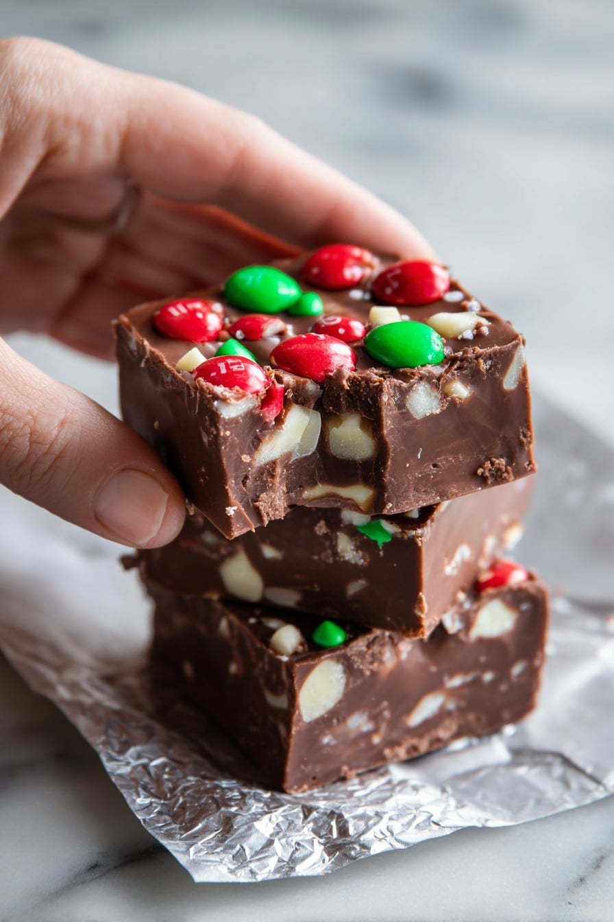 M&M's Marshmallow Dream Bars Recipe - Serving