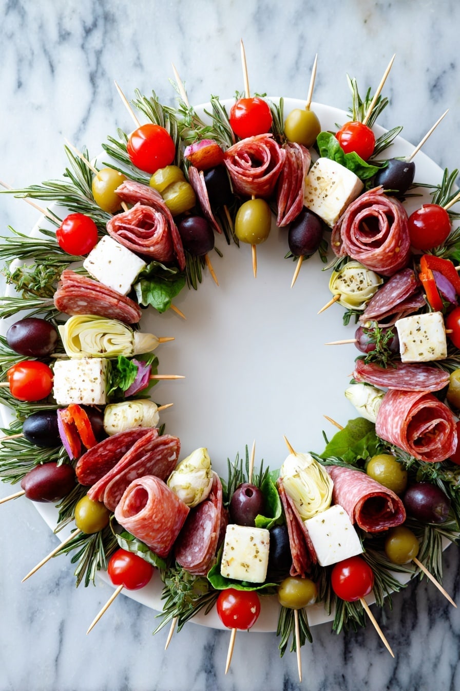 Cheese and Charcuterie Wreath Platter Recipe