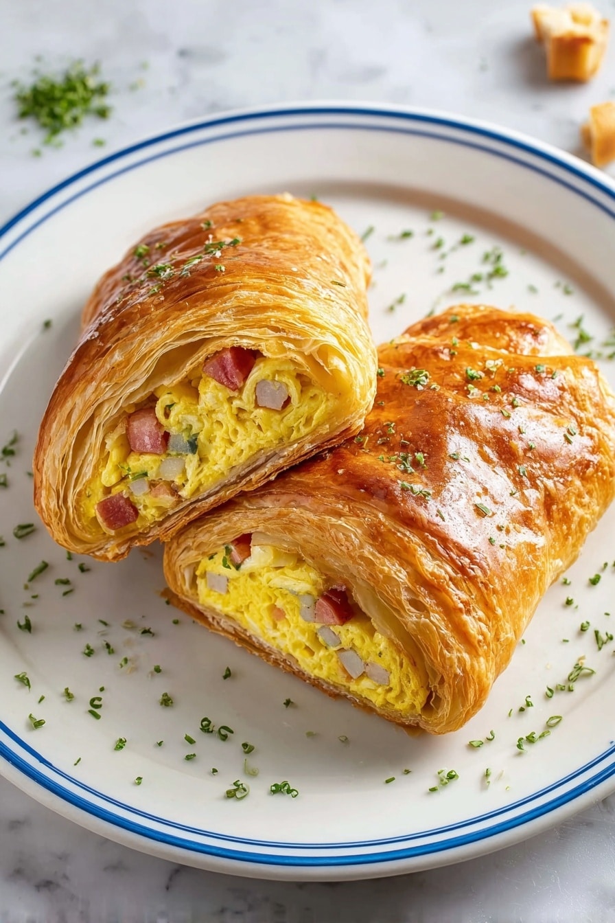 Cheddar Sausage Egg Breakfast Roll-Ups Recipe