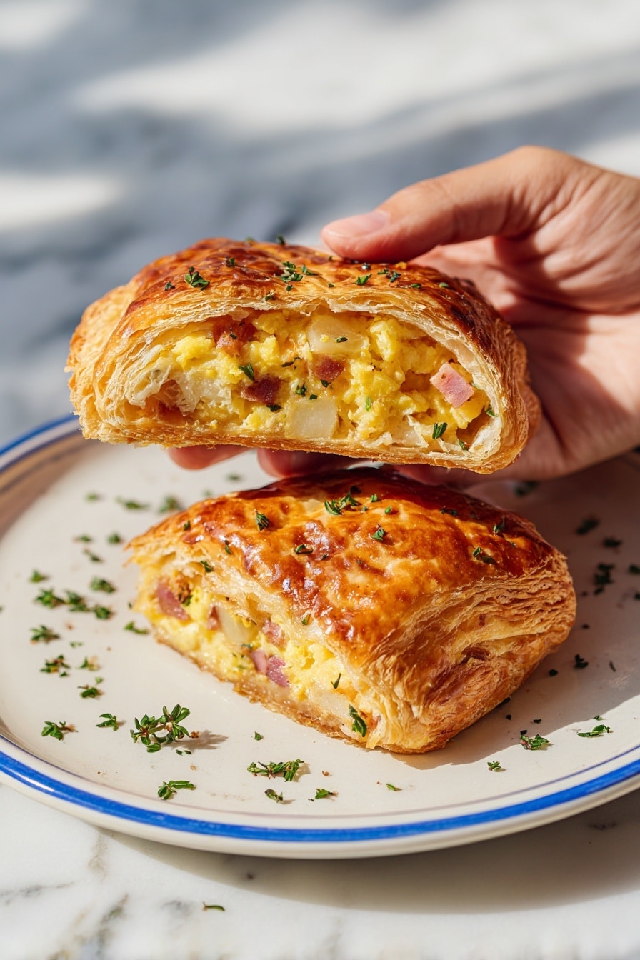 Cheddar Sausage Egg Breakfast Roll-Ups Recipe - Serving