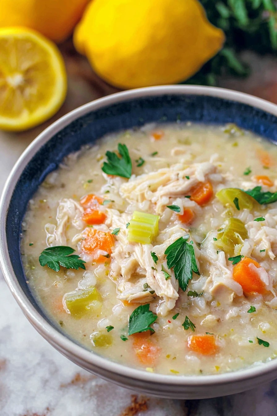 Greek Lemon Chicken Soup (Avgolemono) Recipe