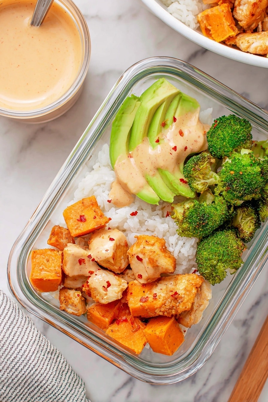 Spicy Chicken and Sweet Potato Rice Bowl Recipe