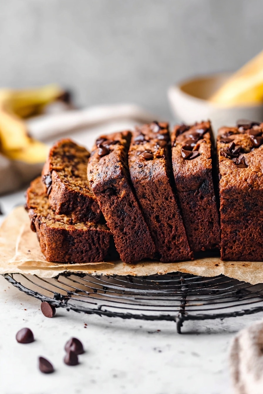 Moist Chocolate Chip Banana Bread Recipe