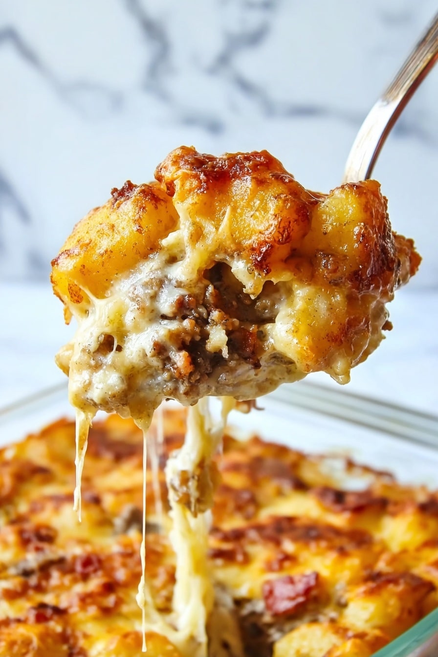Cheeseburger Tater Tot Casserole Recipe