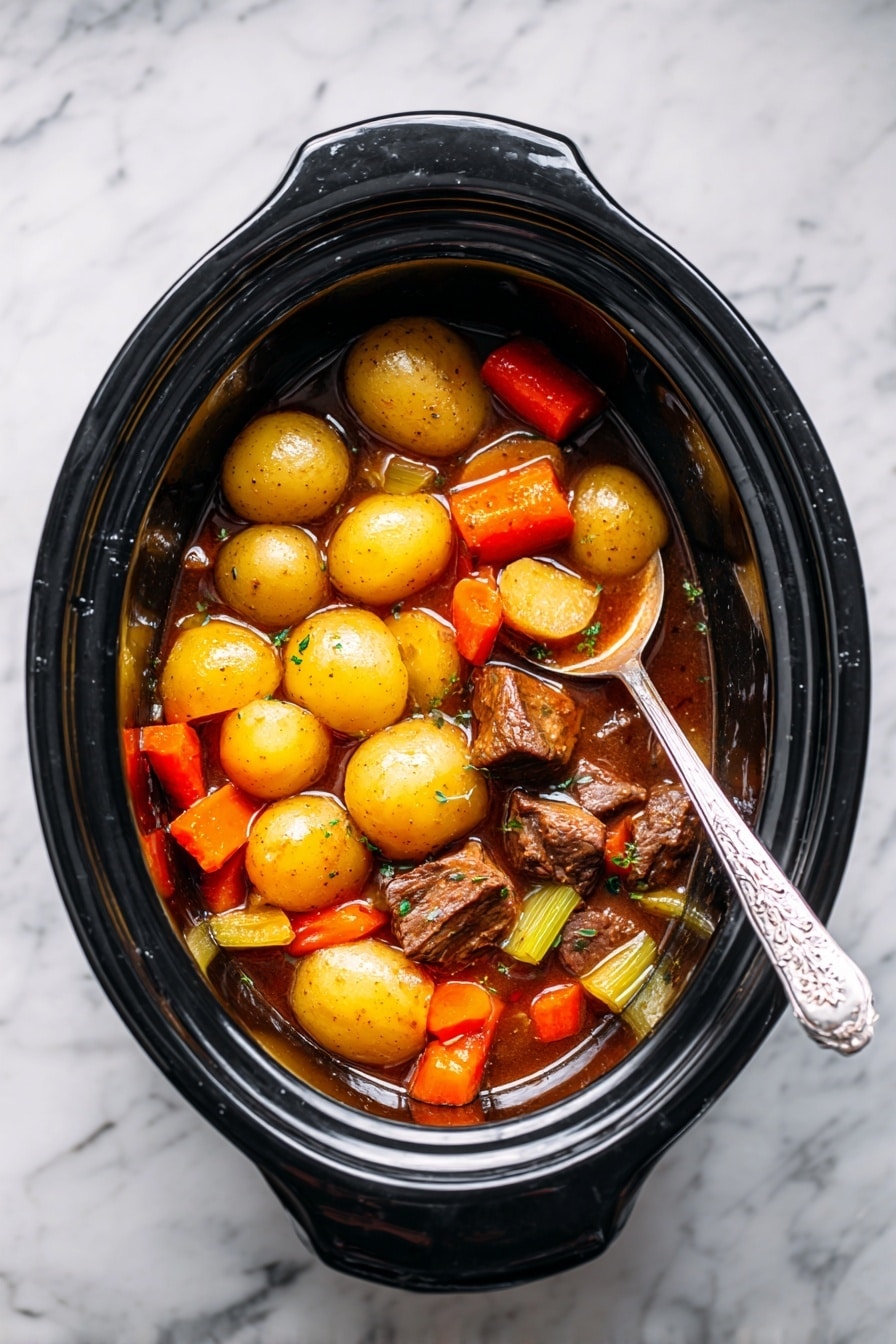 Slow Cooker Beef Stew with Red Wine Recipe