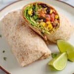 Vegan Black Bean Rice Burritos Recipe
