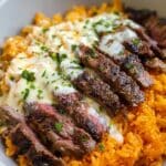 Steak Queso Rice Bowl Recipe