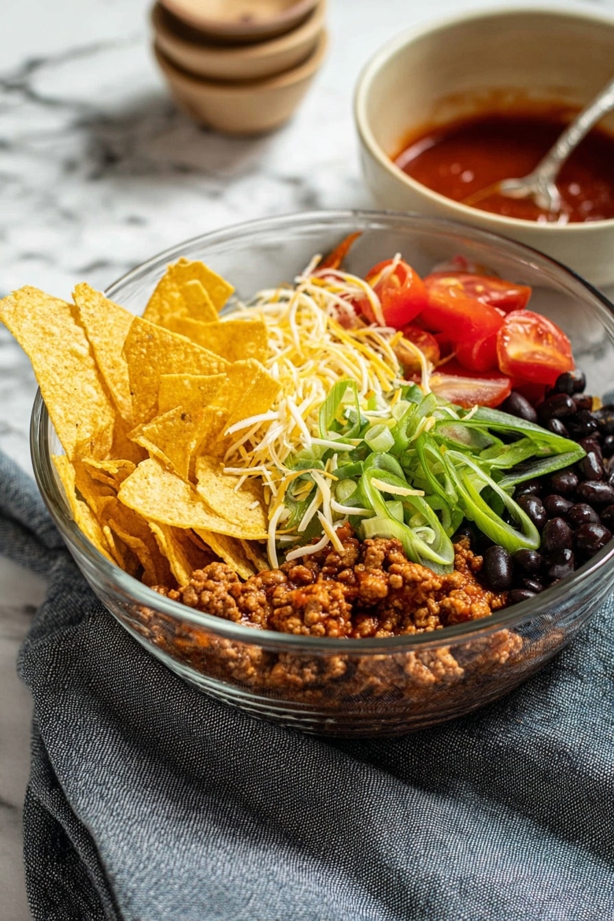 Turkey Taco Salad with Crispy Tortillas Recipe