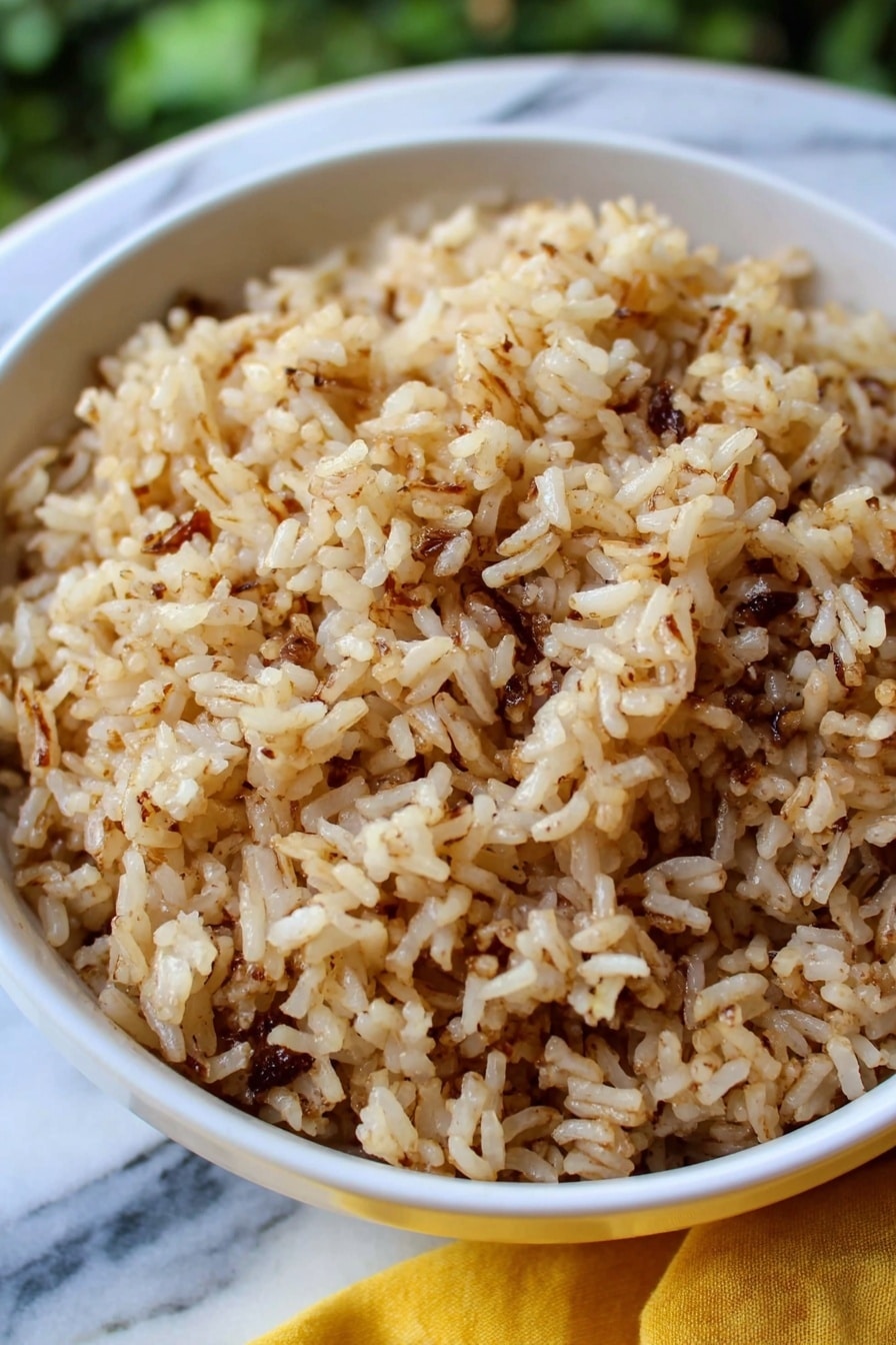 French Onion Soup Rice Bake Recipe - Serving