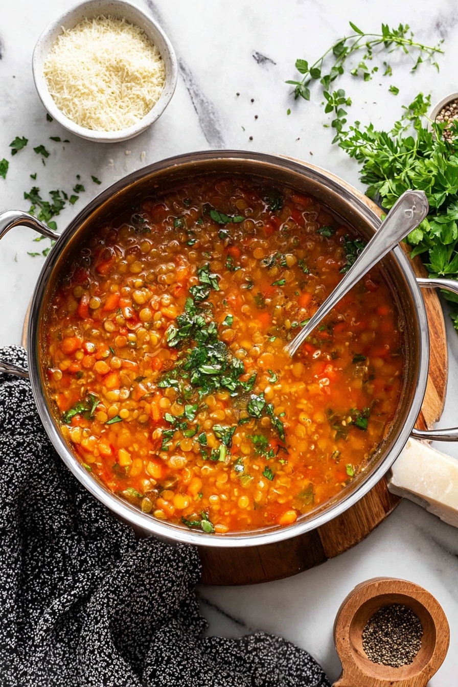 Hearty Italian Lentil Soup Recipe