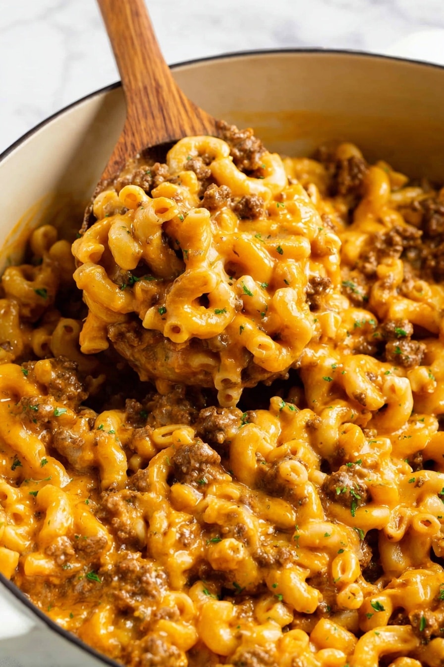 Cheeseburger Pasta Skillet Recipe