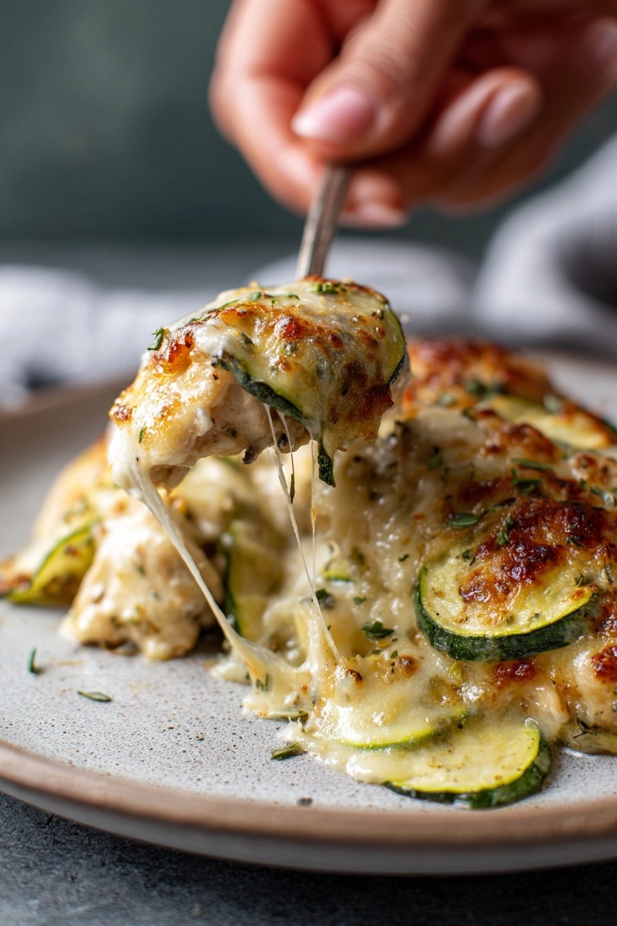 Easy Chicken Zucchini Casserole Recipe 8 Easy Chicken Zucchini Casserole Recipe - Serving