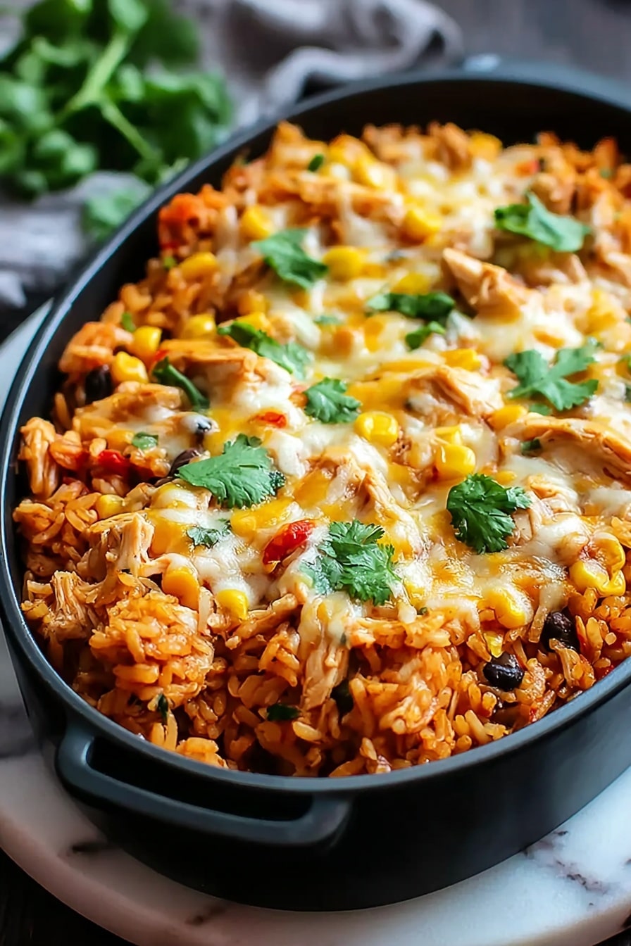 Chicken Enchilada Rice Casserole Recipe