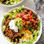 Carnitas Burrito Bowl with Cilantro Lime Rice Recipe