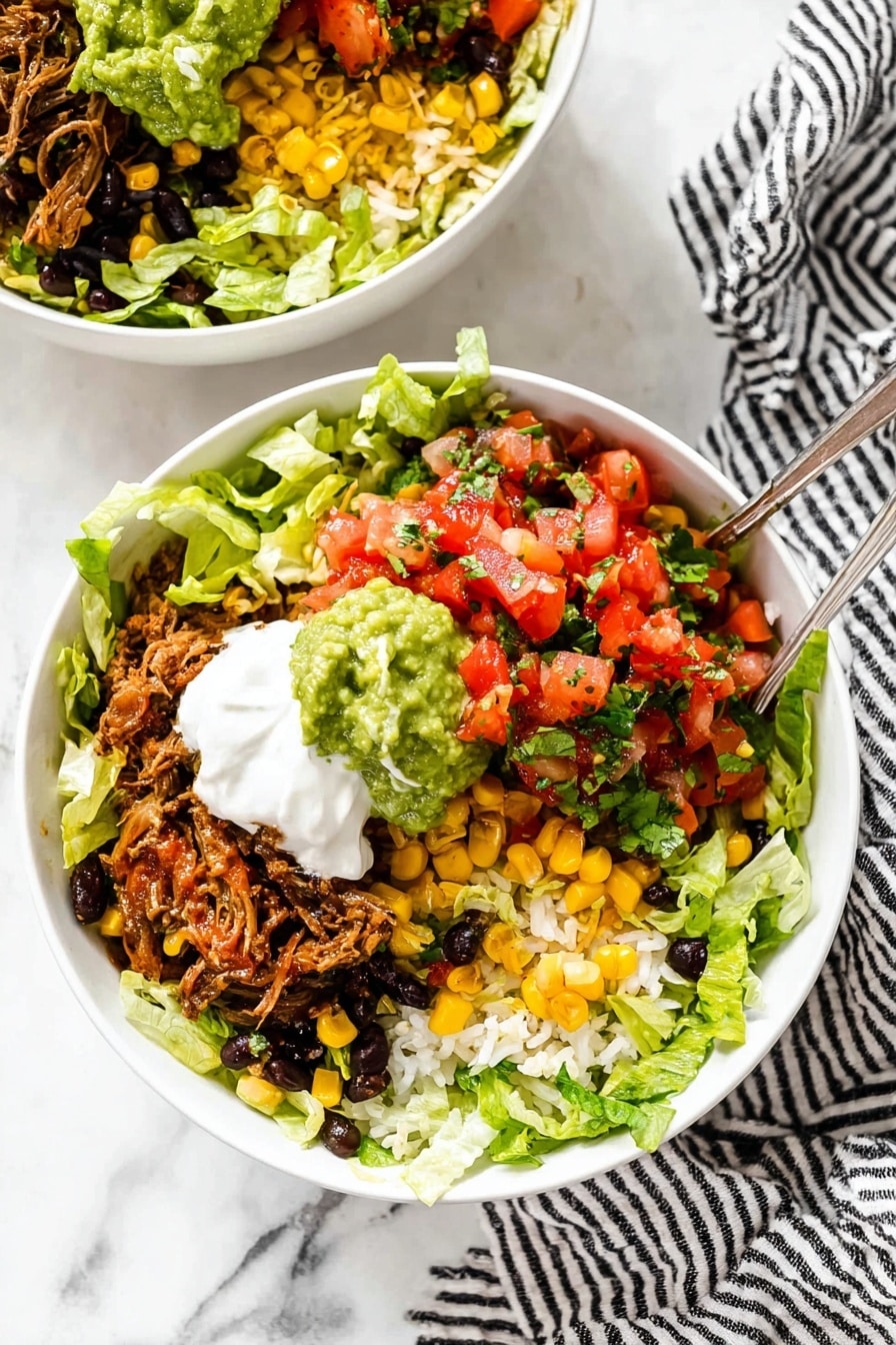 Carnitas Burrito Bowl with Cilantro Lime Rice Recipe