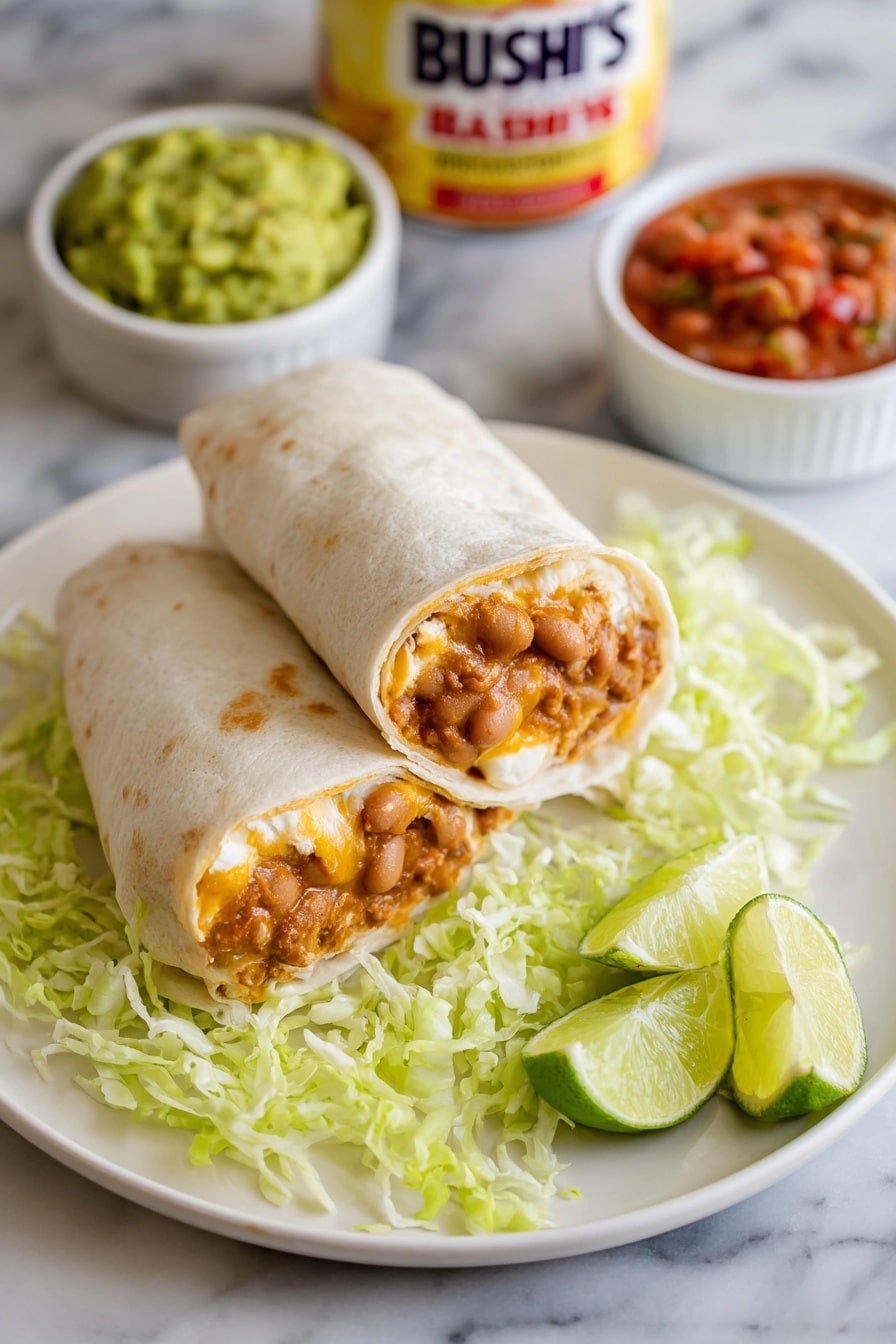 Baked Bean and Cheese Burritos Recipe