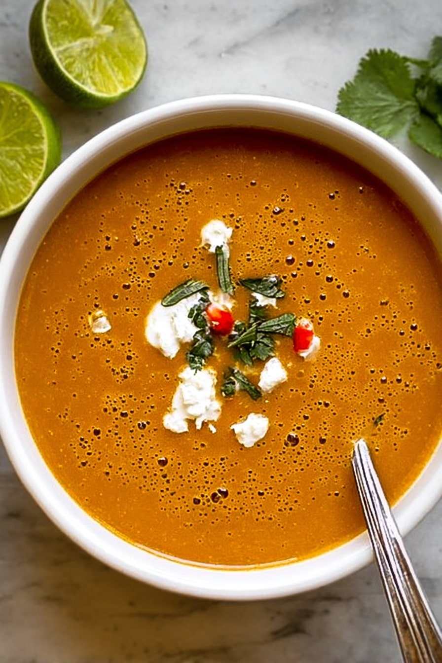 Spicy Pinto Bean Soup with Roasted Tomatoes Recipe