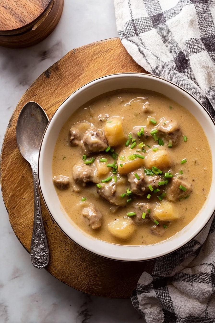 Creamy Steak and Potato Soup Recipe