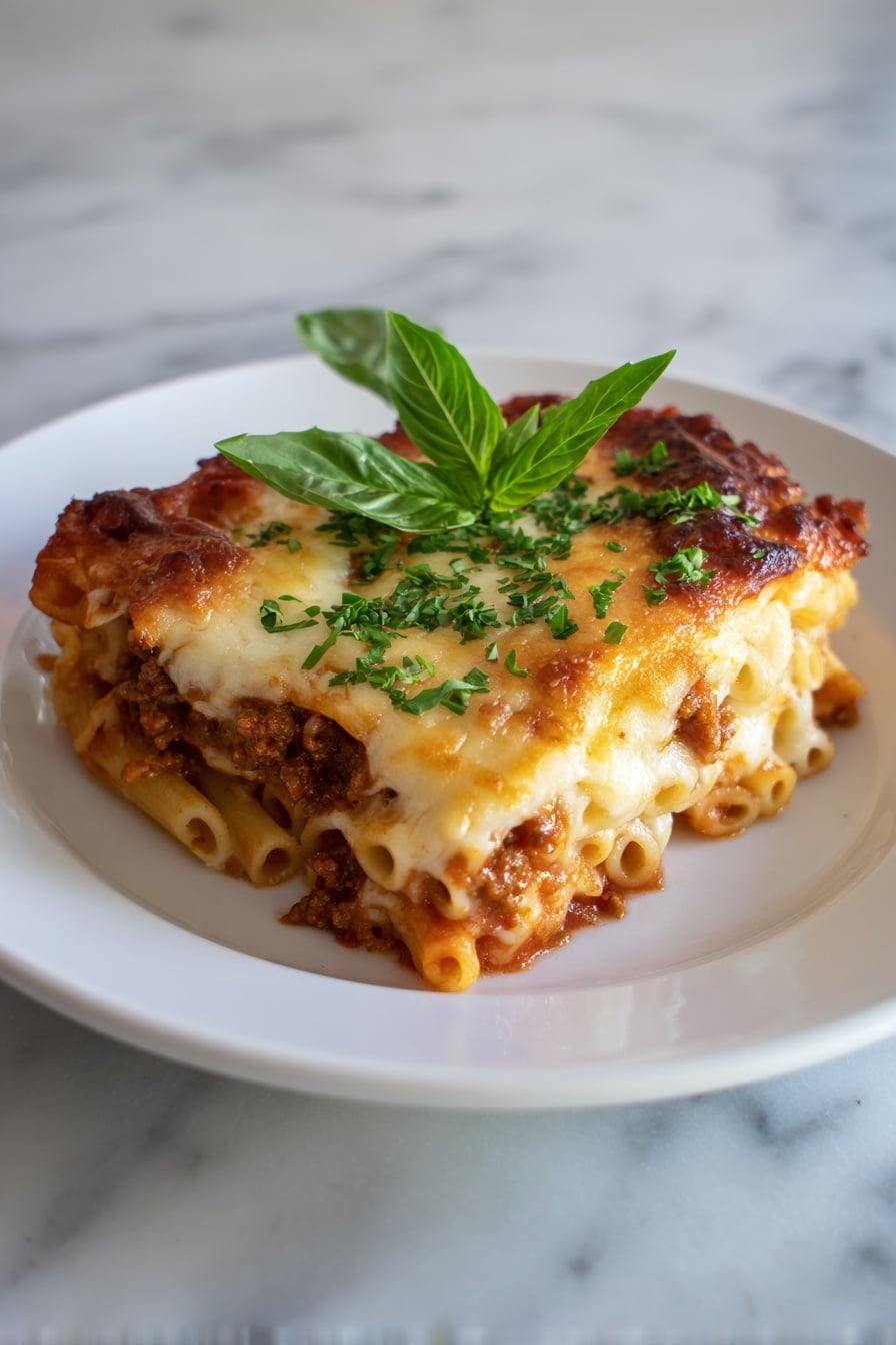 Creamy Baked Ziti with Italian Sausage Recipe 8 Creamy Baked Ziti with Italian Sausage Recipe - Serving