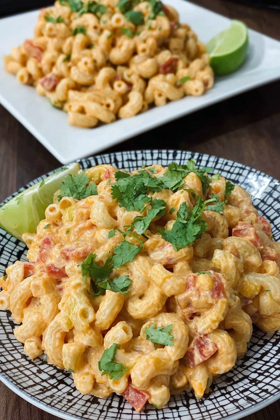 Creamy Chicken Enchilada Pasta Recipe