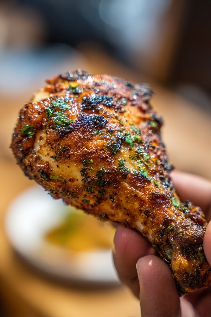 Air Fryer Chicken Legs Recipe - Serving