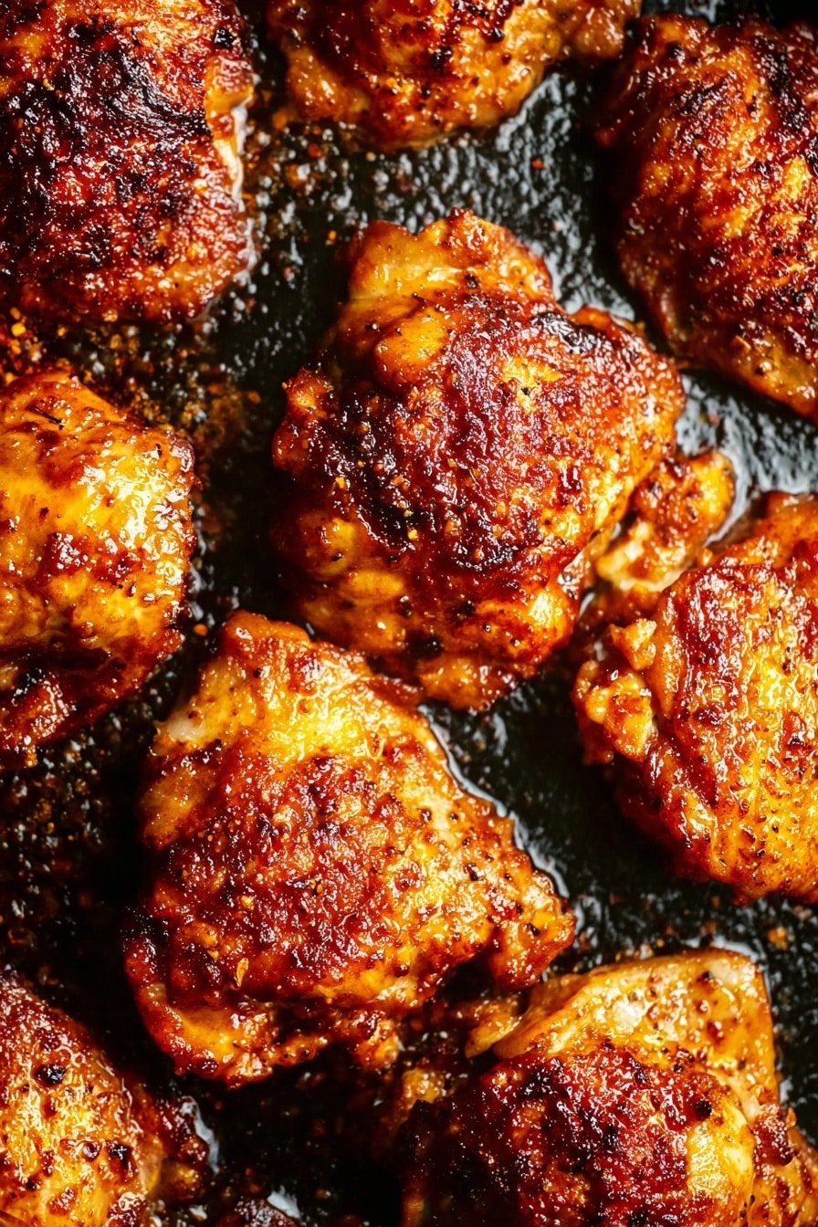 Oven Baked Chicken Thighs with Spices Recipe