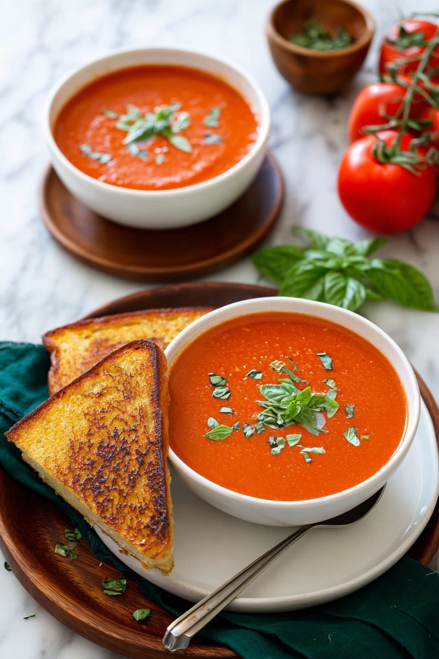 Roasted Tomato Basil Soup Recipe
