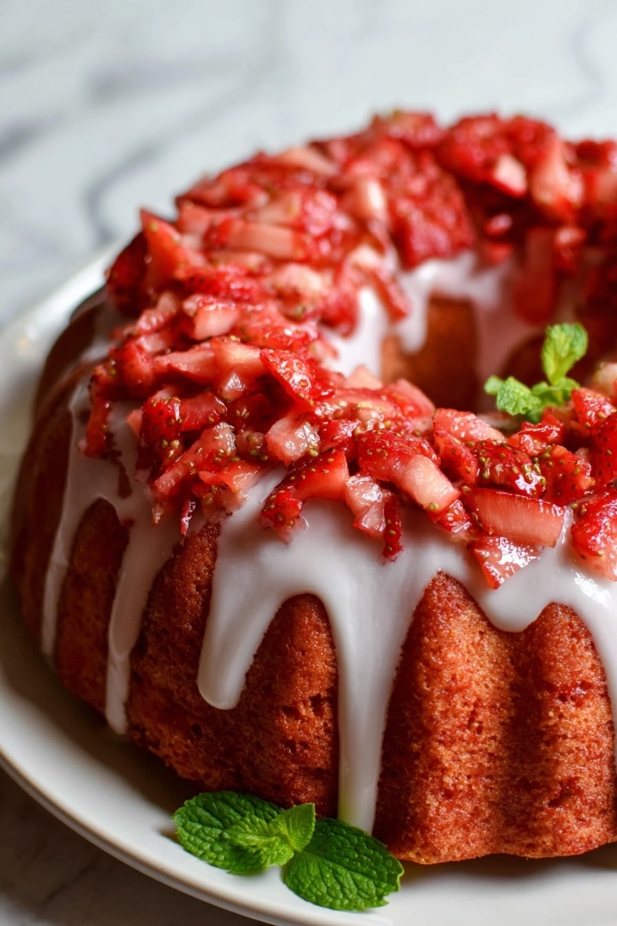 Easy Strawberry Pound Cake Recipe