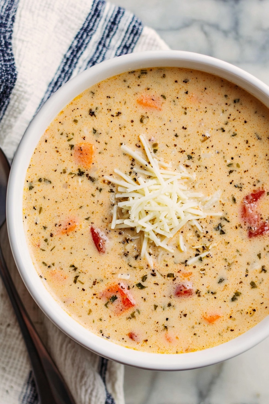 Tomato Basil Parmesan Soup Recipe