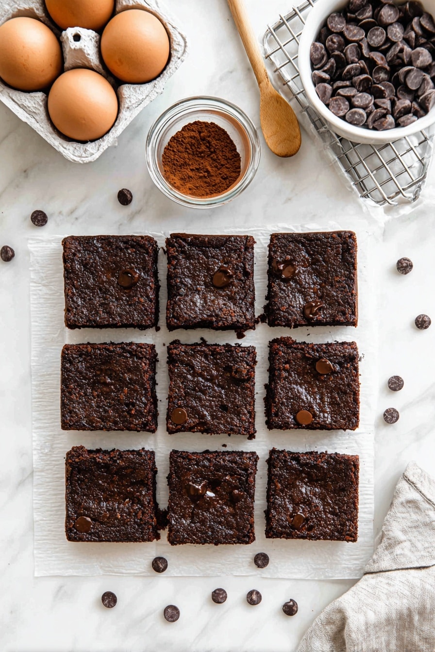 Cottage Cheese Brownies with Chocolate Chips Recipe