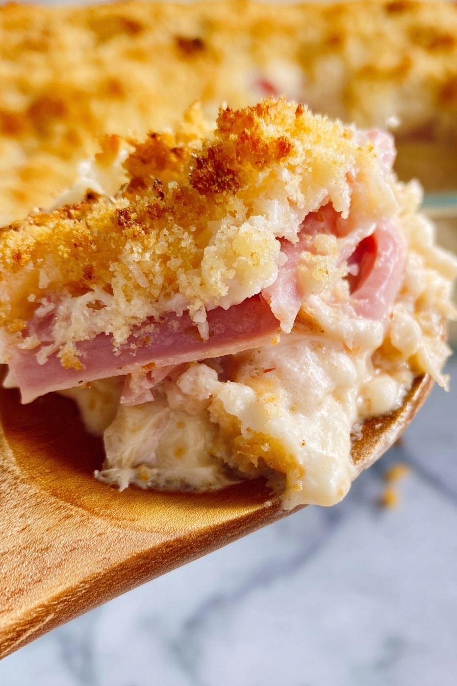 Cheesy Chicken Cordon Bleu Casserole Recipe
