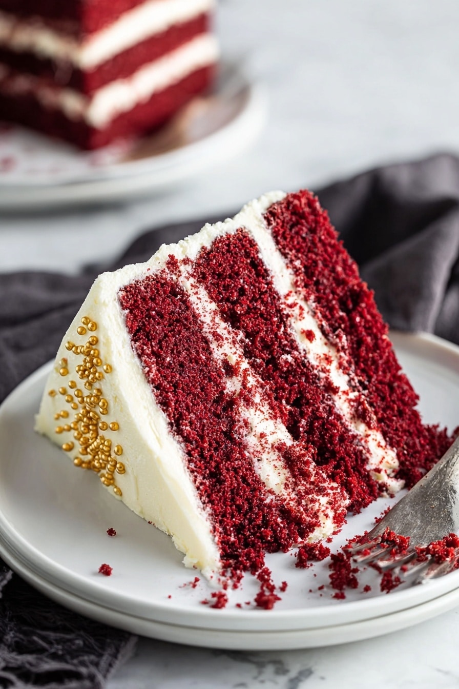 Red Velvet Cake with Cream Cheese Frosting Recipe