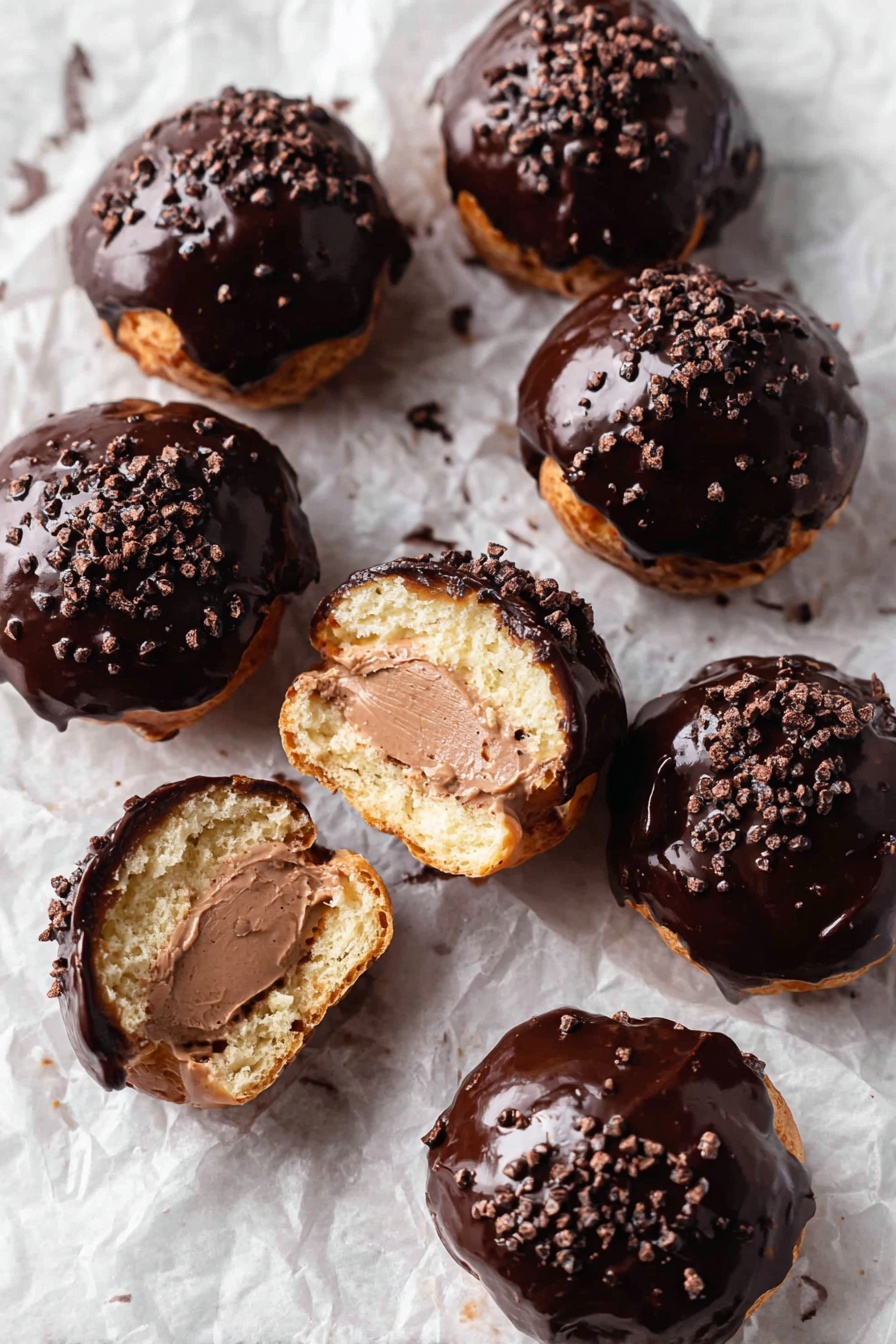 Chocolate Cream Puffs with Passory Cream Recipe