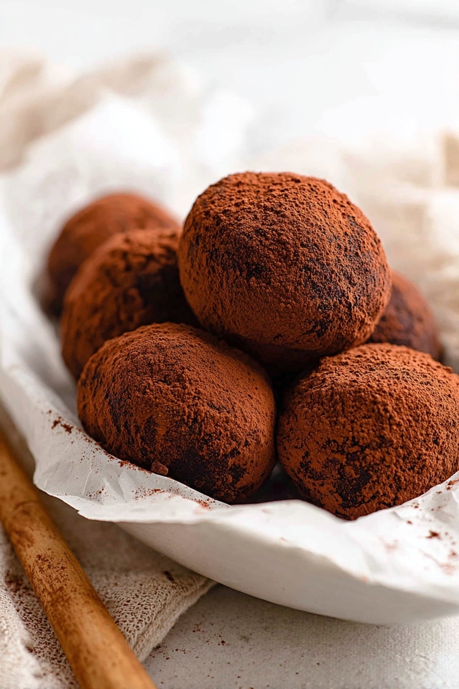 Chocolate Mochi with Ganache Centers Recipe