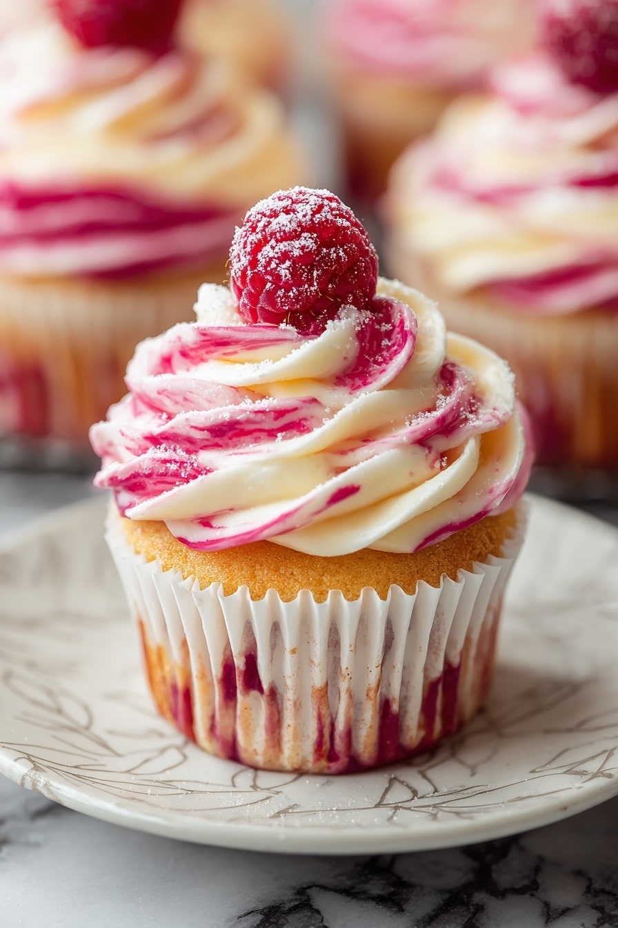 Raspberry Swirl Cupcakes Recipe