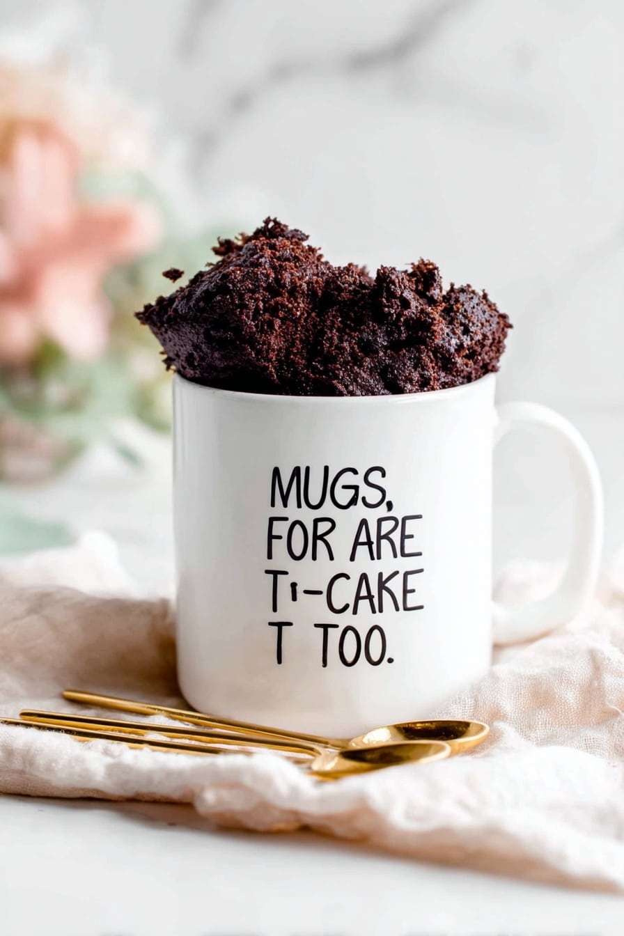 Quick Chocolate Mug Cake with Hazelnut Spread Recipe
