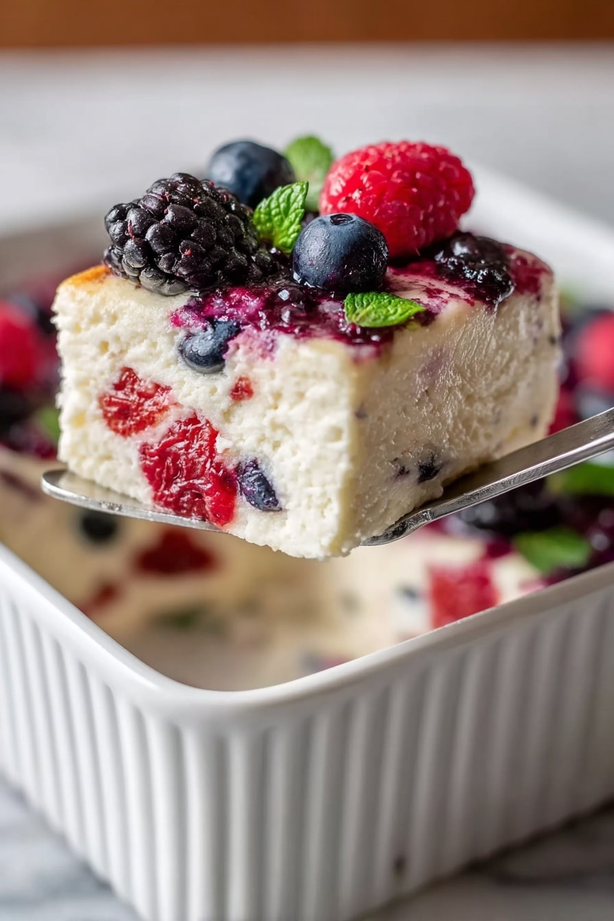 High Protein Berry Bake Recipe