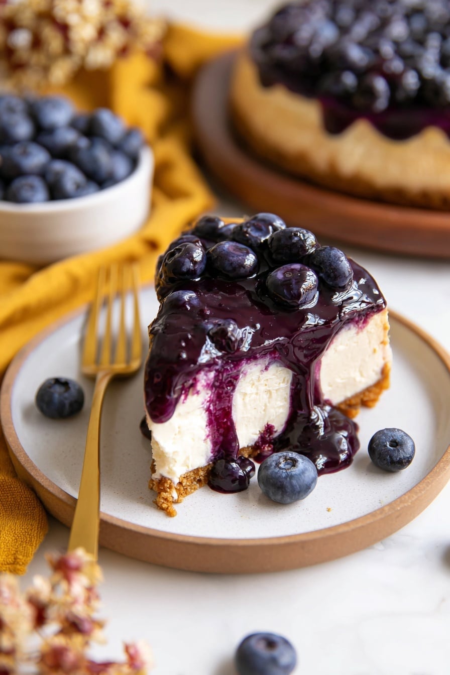 Blueberry Cottage Cheese Cheesecake Recipe