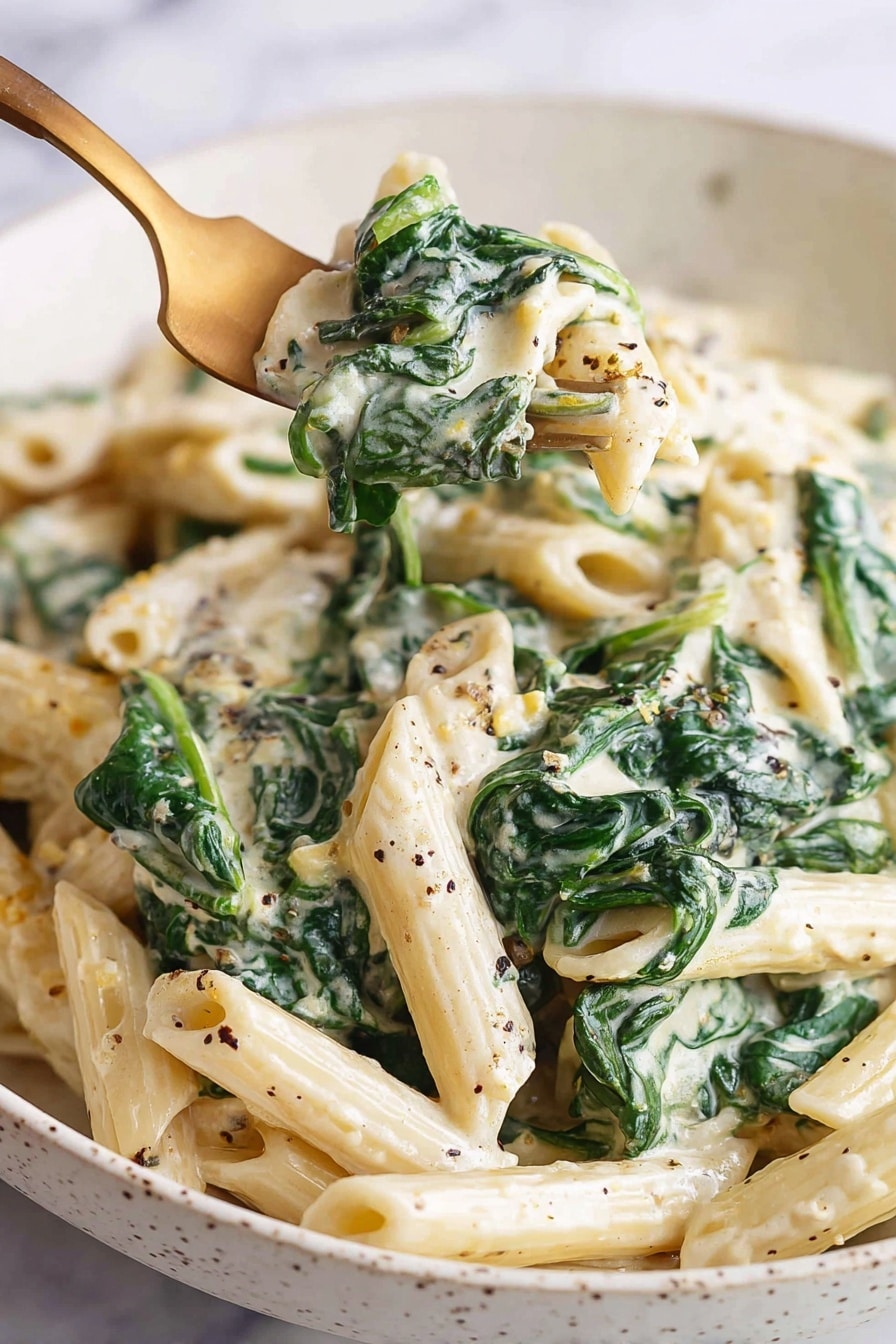 Creamy Spinach Pasta Recipe