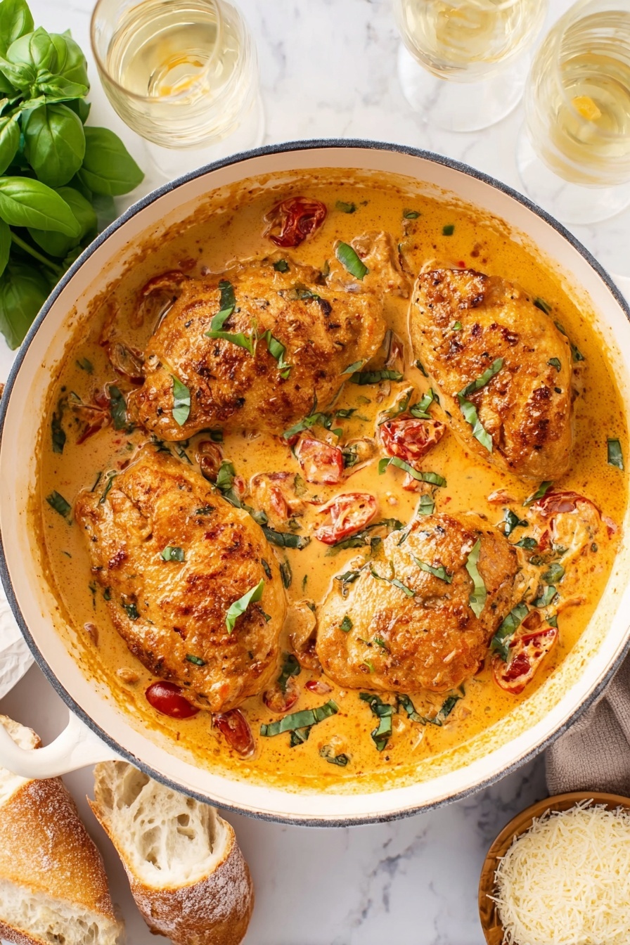 Marry Me Chicken with Sun-Dried Tomato Cream Sauce Recipe
