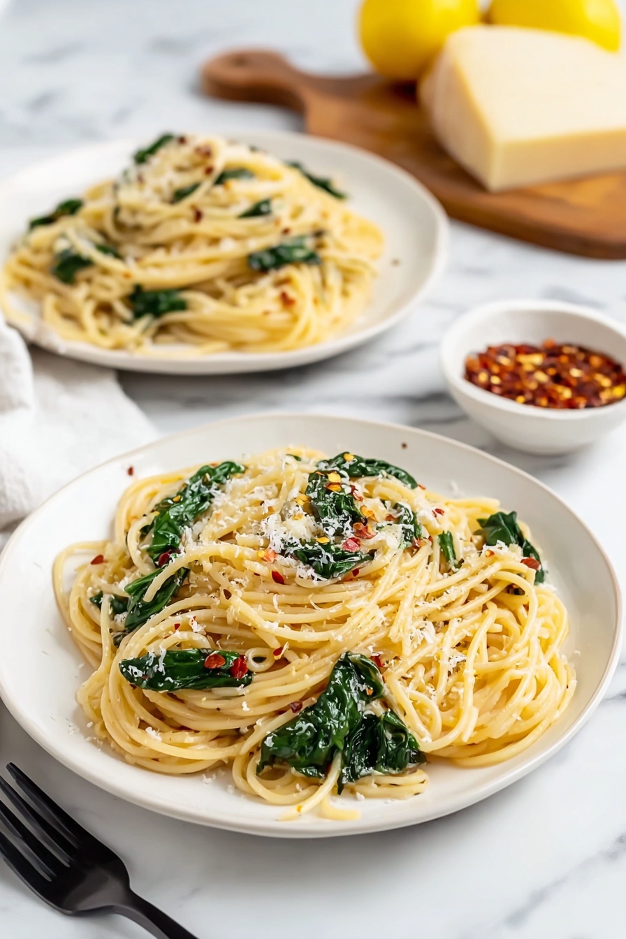 Lemon Spinach Pasta Recipe