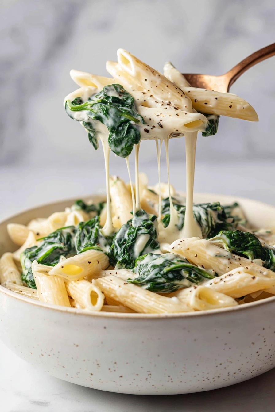 Creamy Spinach Pasta Recipe 8 Creamy Spinach Pasta Recipe - Serving