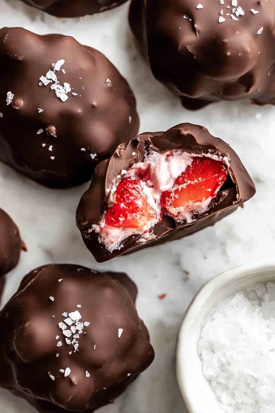 Chocolate Strawberry Yogurt Bites Recipe